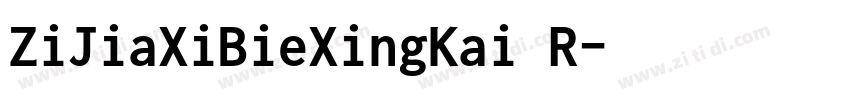 ZiJiaXiBieXingKai R字体转换